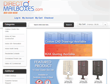 Tablet Screenshot of directmailboxes.com